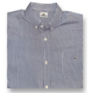 VTG Lacoste‎ Men's Striped Button Down Size: 42
